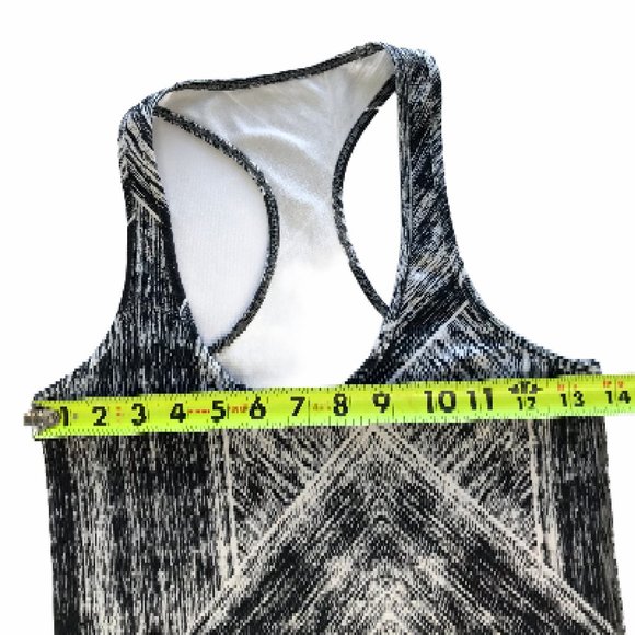 Lululemon Racerback Tank Top CRB Black White Geo S - Picture 4 of 10